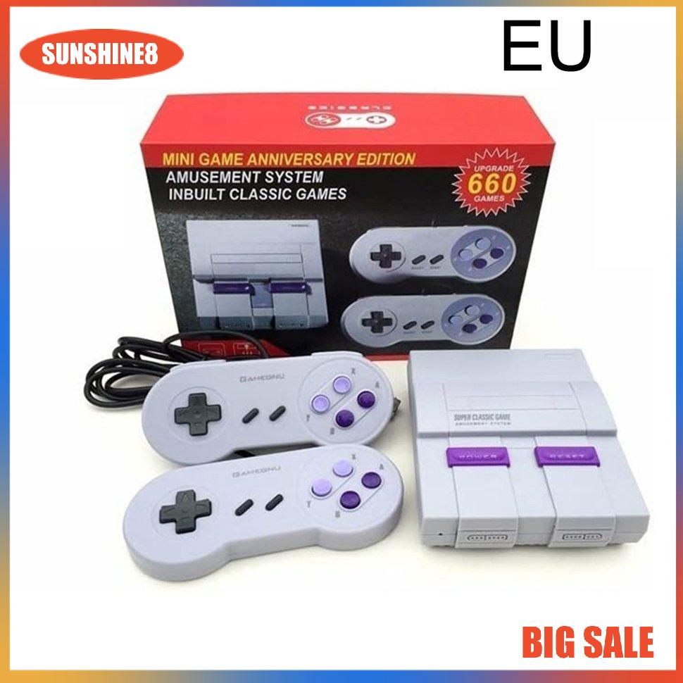 【SUN】Nes Super Classic Tv Game Consoles 16-Bit Built-In 660 Classic Games Console