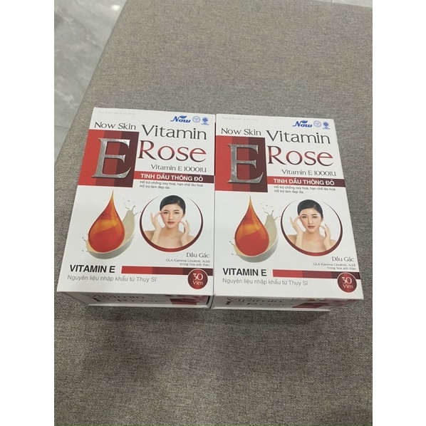 Vitamin E rose + tinh dầu thông đỏ 30 viên