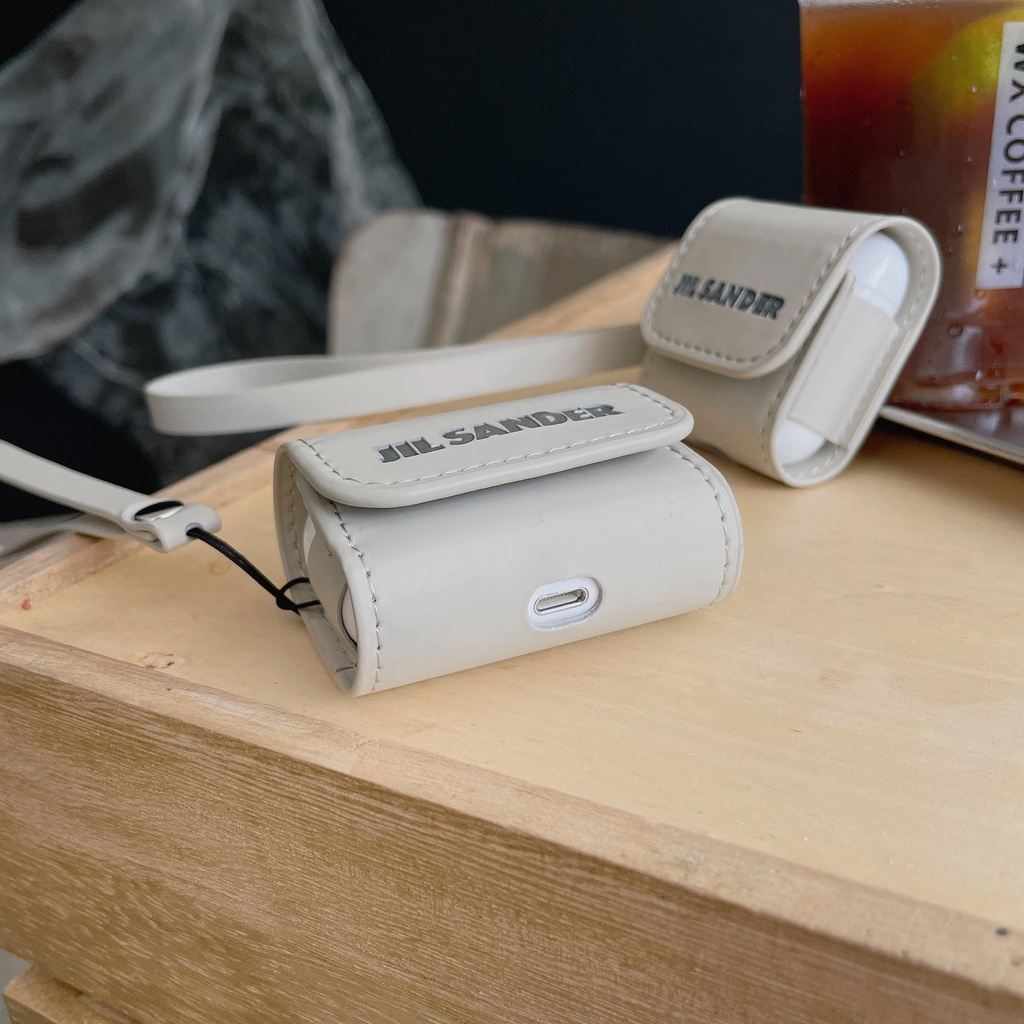 Vỏ Da Bảo Vệ Hộp Sạc Tai Nghe AirPods3gen AirPods3 Màu Xanh Dương Phong Cách Đường Phố 2021 Ốp