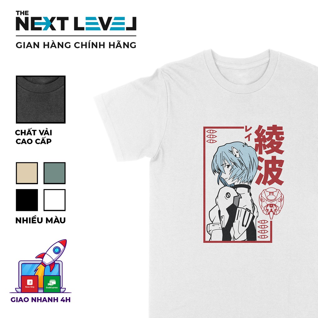 Áo thun Ayanami Rei - Neon Genesis Evangelion Unisex THE NEXT LEVEL, Coton 100% 4 màu nam nữ - BT0100