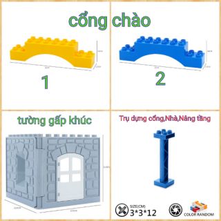 Gorock - Các chi tiết đặc biệt dựng nhà và lên tầng tương thích lego duplo