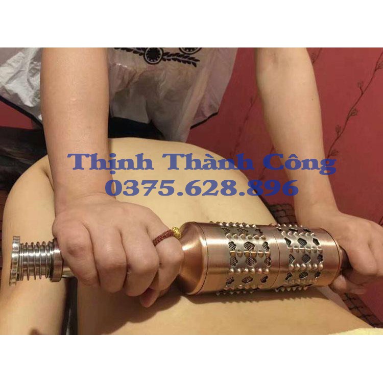 Dụng cụ Cây Lăn Ngải Cứu Bằng Đồng Tặng kèm 1 ngải đoạn 48 khúc Diện Chẩn Thân Tâm