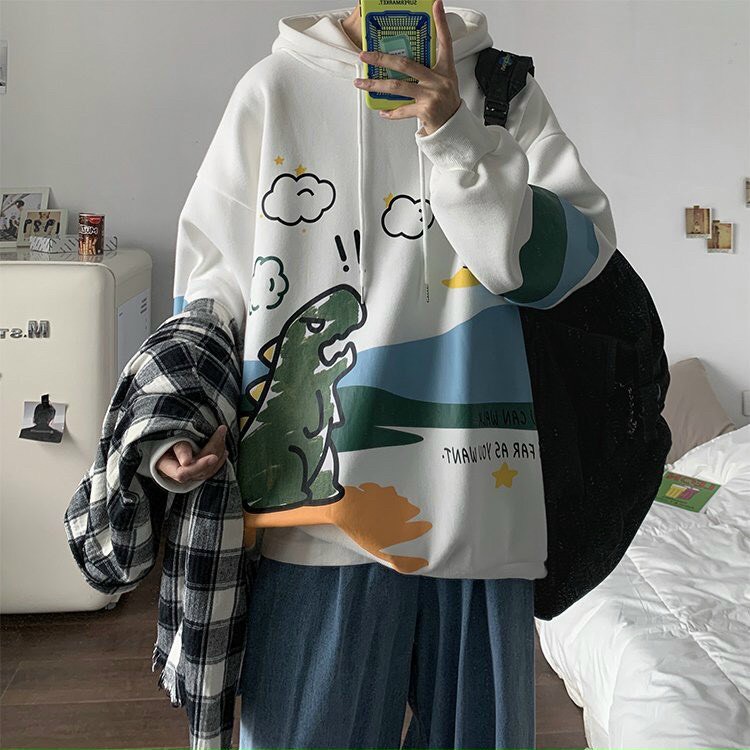 Áo Khoác Hoodie Khủng Long Alone Cực chất Sweater unisex cao cấp bền màu 1Kenz | BigBuy360 - bigbuy360.vn