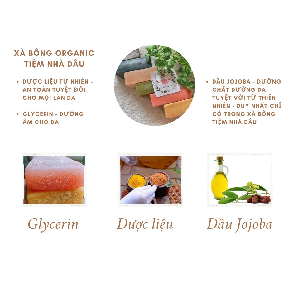 (Bán Chạy) Xà bông Organic Dưỡng Da Toàn Thân - Xà Phòng rửa mặt, tắm Handmade (HSD: 18 tháng) | BigBuy360 - bigbuy360.vn