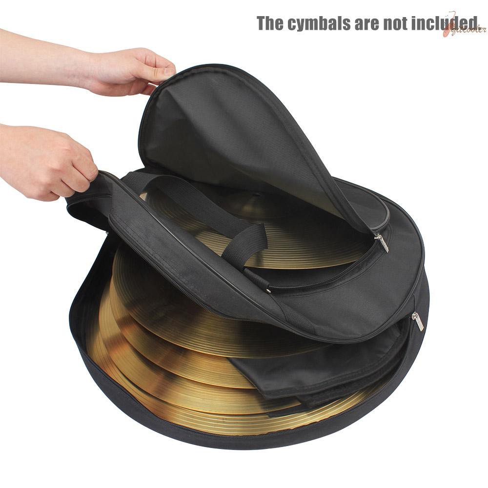 Túi đựng bộ gõ chũm chọe Cymbal 3 ngăn kích cỡ 21 inch có dây đeo vai