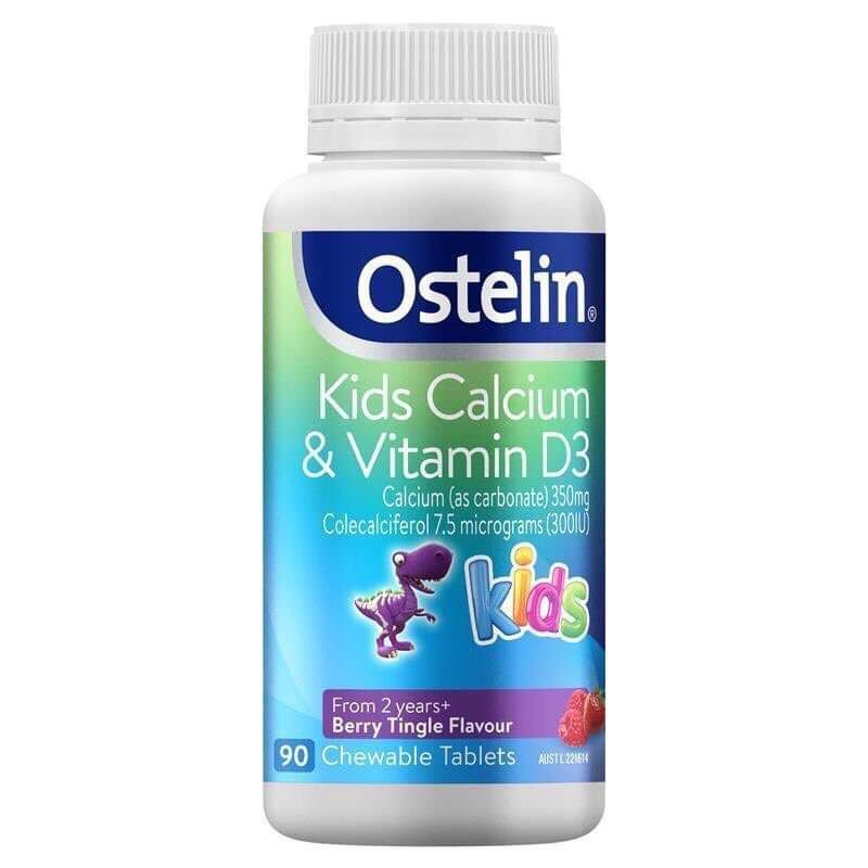 Canxi Ostelin Kids Cho Bé_ Vitamin D Và Calcium Ostelin Kids