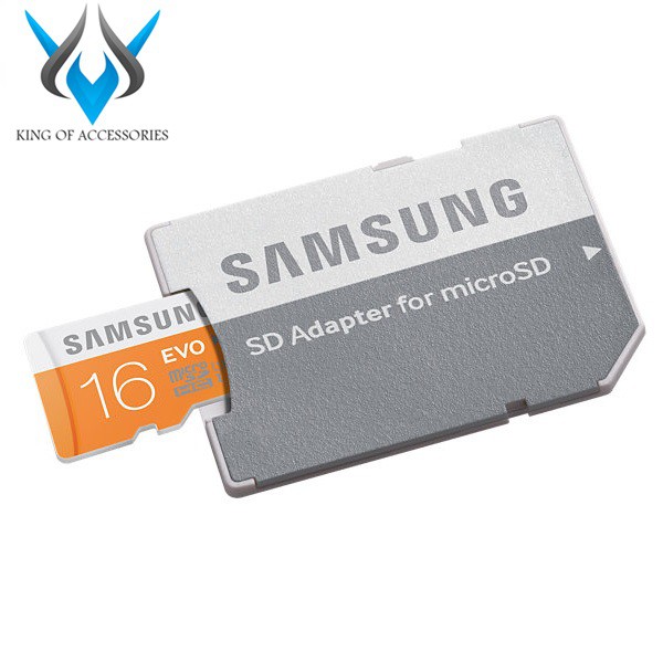 Thẻ Nhớ MicroSDHC Samsung Evo 16gb UHS-I U1 80MB/s kèm Adapter (Cam)
