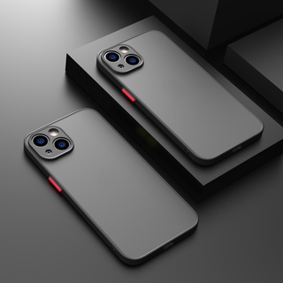 Ốp Lưng Chống Sốc Giáp Mờ Cho iPhone 15 14 13 Pro max 11 12 13 14 Pro 14 Plus X XS max XR Ốp Lưng Silicon Sang Trọng Trong Suốt Cứng PC Cover Capa T06
