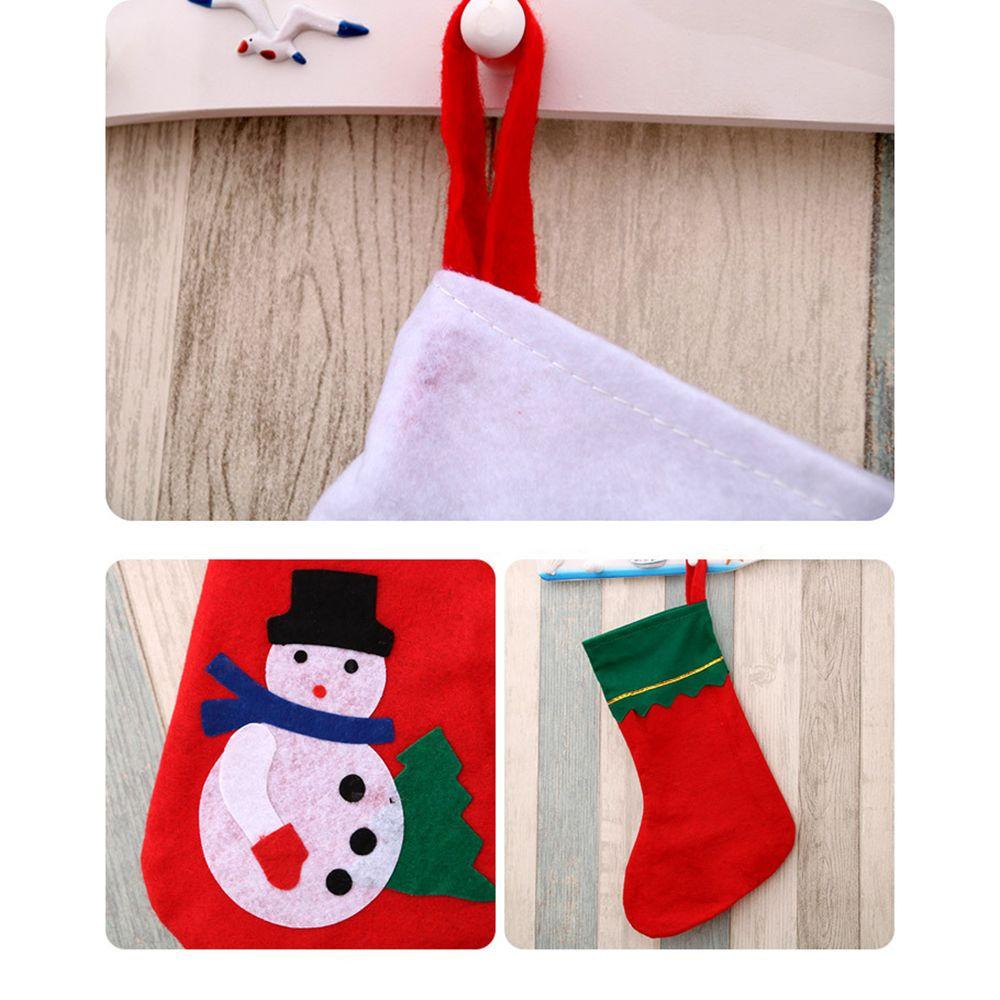 Túi Đựng Kẹo Hình Chiếc Tất Dùng Trang Trí Giáng Sinh DIY