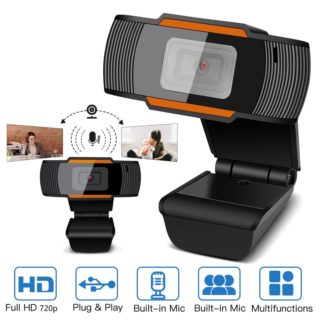 Webcam kẹp 720p camera hỗ trợ chat trực tuyến | WebRaoVat - webraovat.net.vn