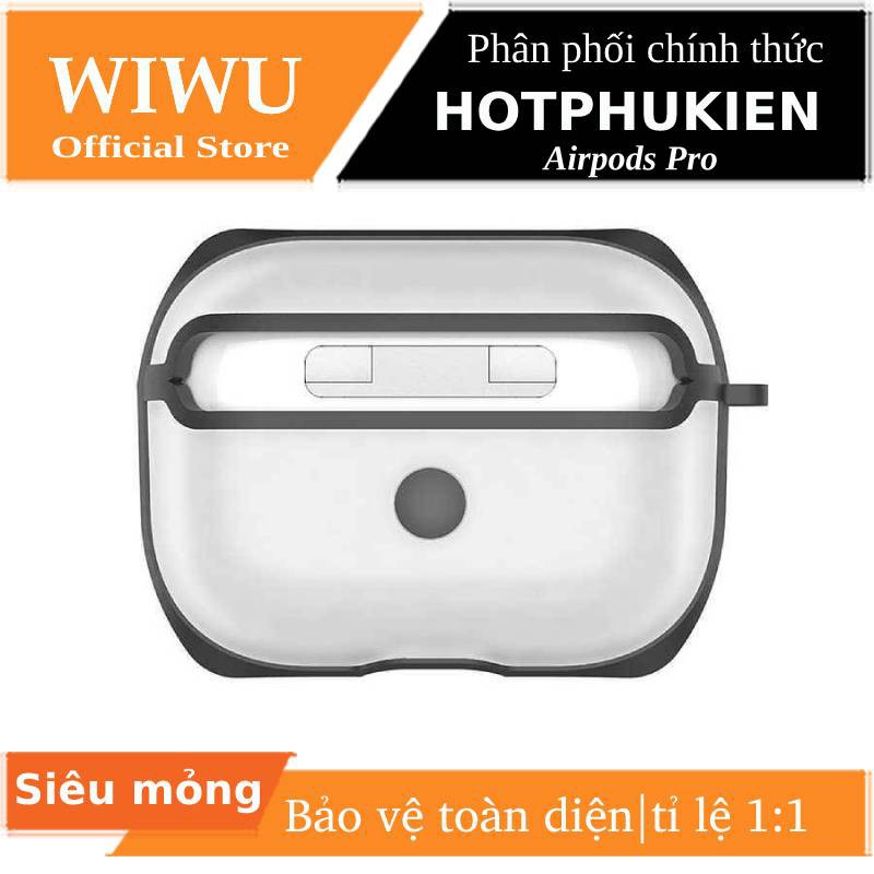 Bao case tai nghe Apple Airpods Pro hiệu WIWU Eggshell Case chống sốc siêu mỏng - hàng chính hãng