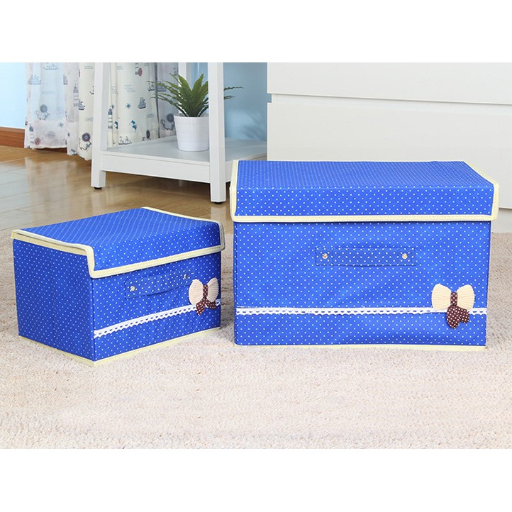 #Hộp Vải Đựng Cất Quần Áo - Tủ DÀY DẶN LỚN/NHỎ Cứng Cáp Đựng Đồ Lót, Đồ Chơi Decor