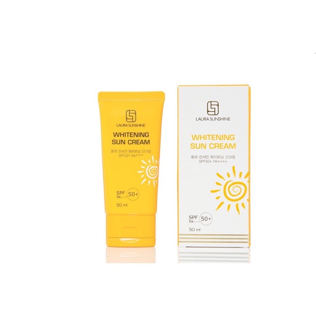 Kem Chống Nắng Nhật Kim Anh Laura Sunshine Hàn WHITENING SỤN CREAM SPF 50+++ (inbox giá sỉ tốt)