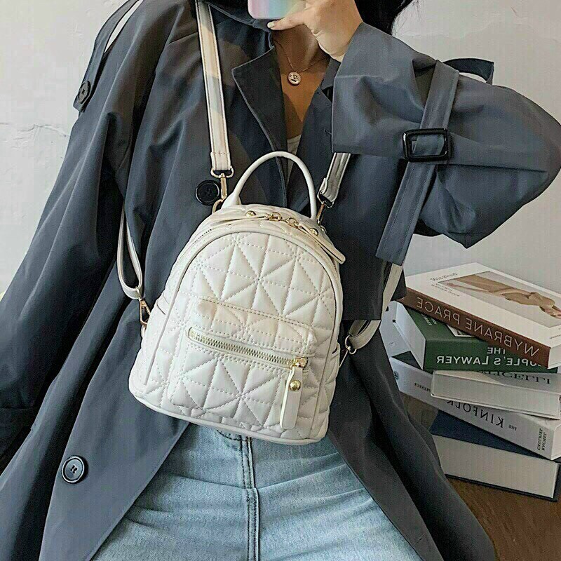 Balo da mini nữ thời trang du lịch đi học đi chơi phong cách hàn quốc dễ thương BL15 TRẦN Ô CHÉO MỚI