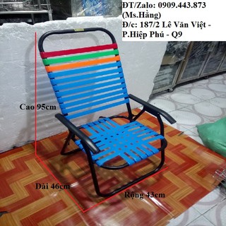 Ghế Xếp Cafe Dây Nhựa - GCF06-