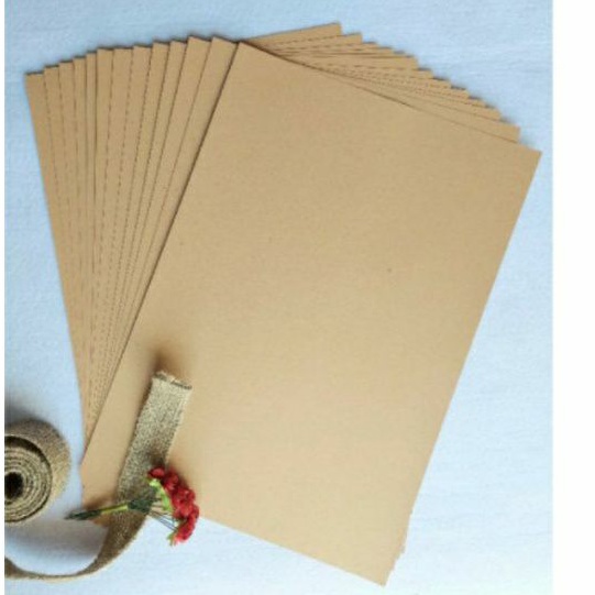 [RẺ NHẤT SHOPEE] Bìa giấy nâu 1 mặt khổ size A4 kraft nâu, giấy xi măng giấy da bò ĐL 180gsm mịn dai bền dùng