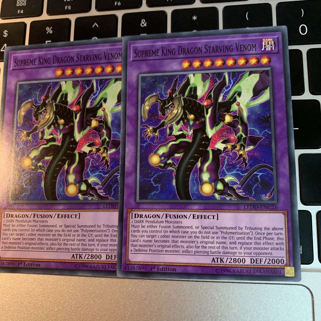 [Mã TOYDEC hoàn 20K xu đơn 50K] [EN-JP][Thẻ Bài Yugioh Chính Hãng] Supreme King Dragon Starving Venom