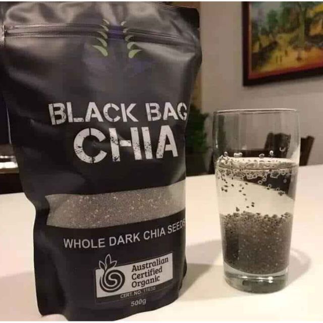 Hạt chia úc-black bag