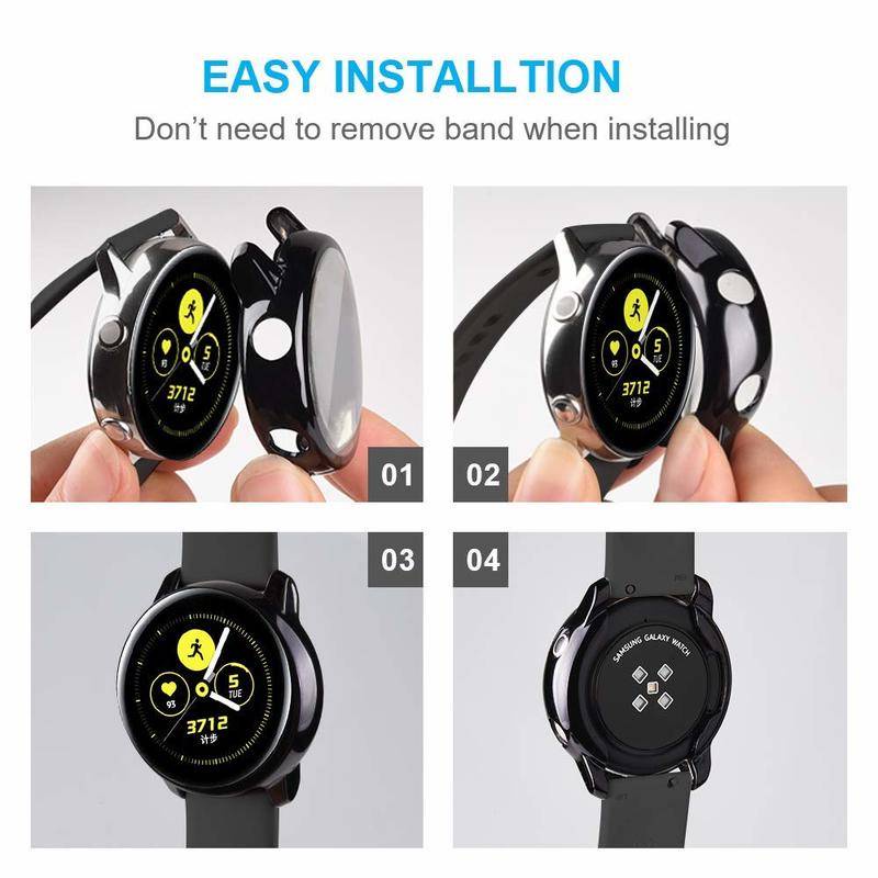 Ốp Bảo Vệ Màn Hình Bằng TPU Mềm Siêu Mỏng Cho Samsung galaxy 46 42 MM Gear S3 Watch 3 4 Classic 45 41 40 44 42 46 MM