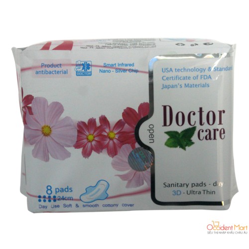 Băng vệ sinh thảo dược ban ngày Doctor Care 8 miếng