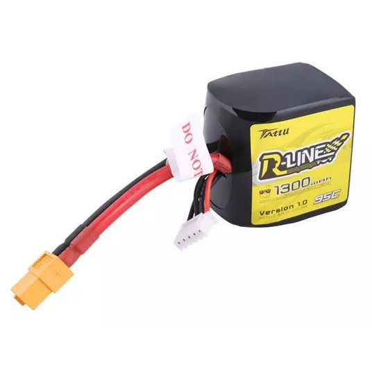 Pin Lipo Tattu R-Line 1300Mah 95C 4S1P Square