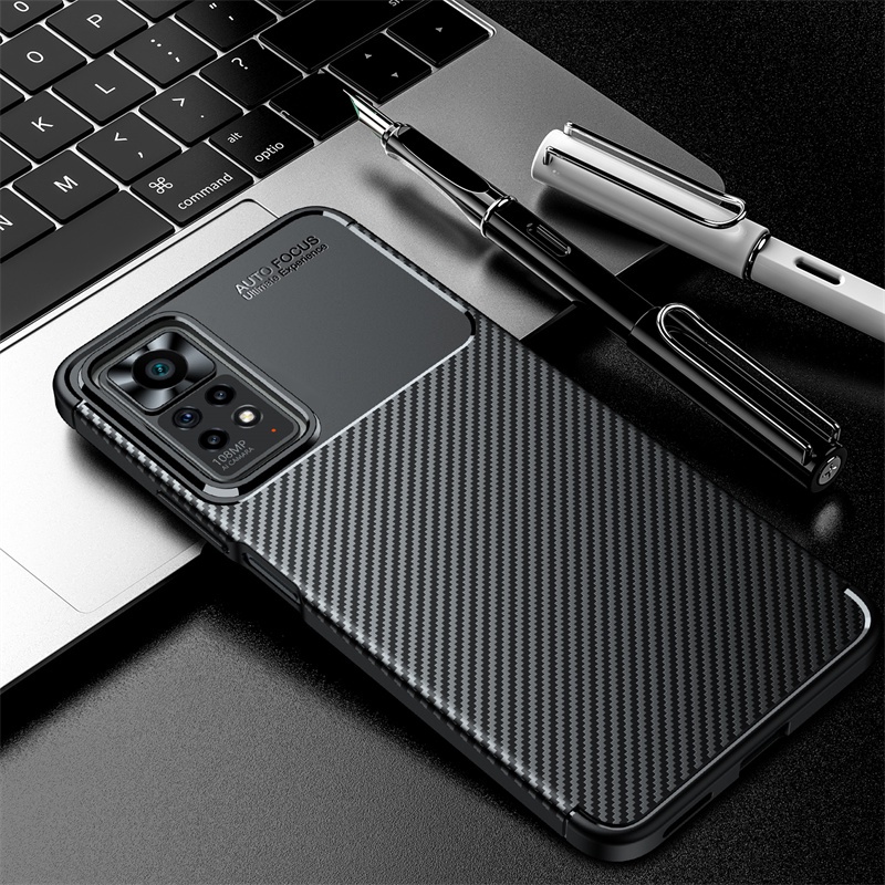 Ốp Điện Thoại TPU Mềm Sợi Carbon Chống Sốc Cho Xiaomi 11T 12T Pro Redmi Note 12 11s 10s Pro Poco X3 GT Pro Mi 11 Lite