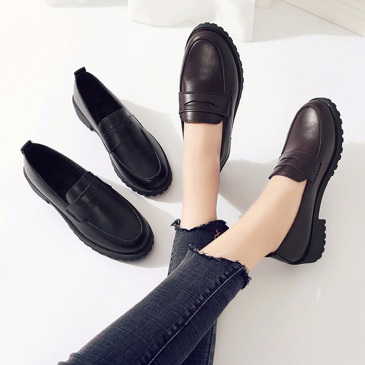 [Sẵn] Giày lười loafer đế răng cưa