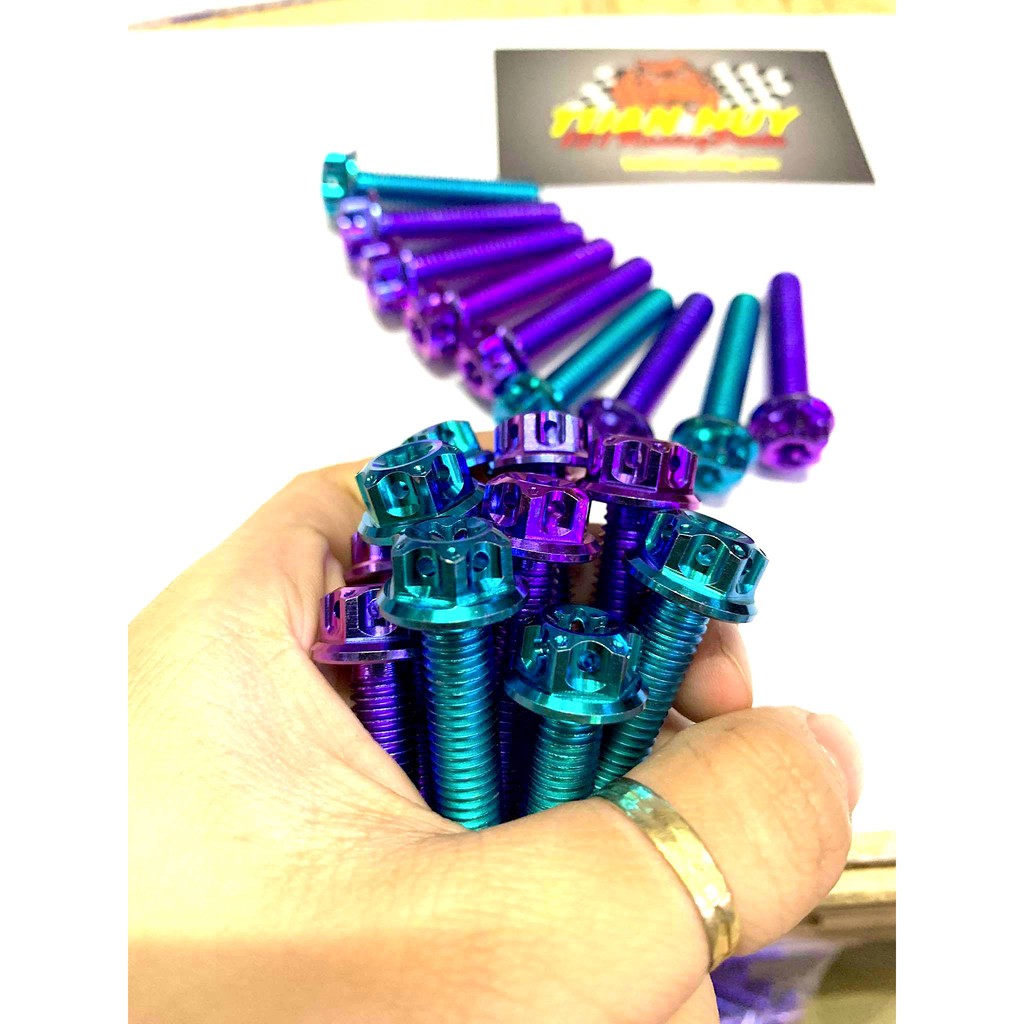 Ốc Titan Gr5 8li15 8li20 8li25 8li30 8li40 8li50 8li60 đầu Salaza Probolt