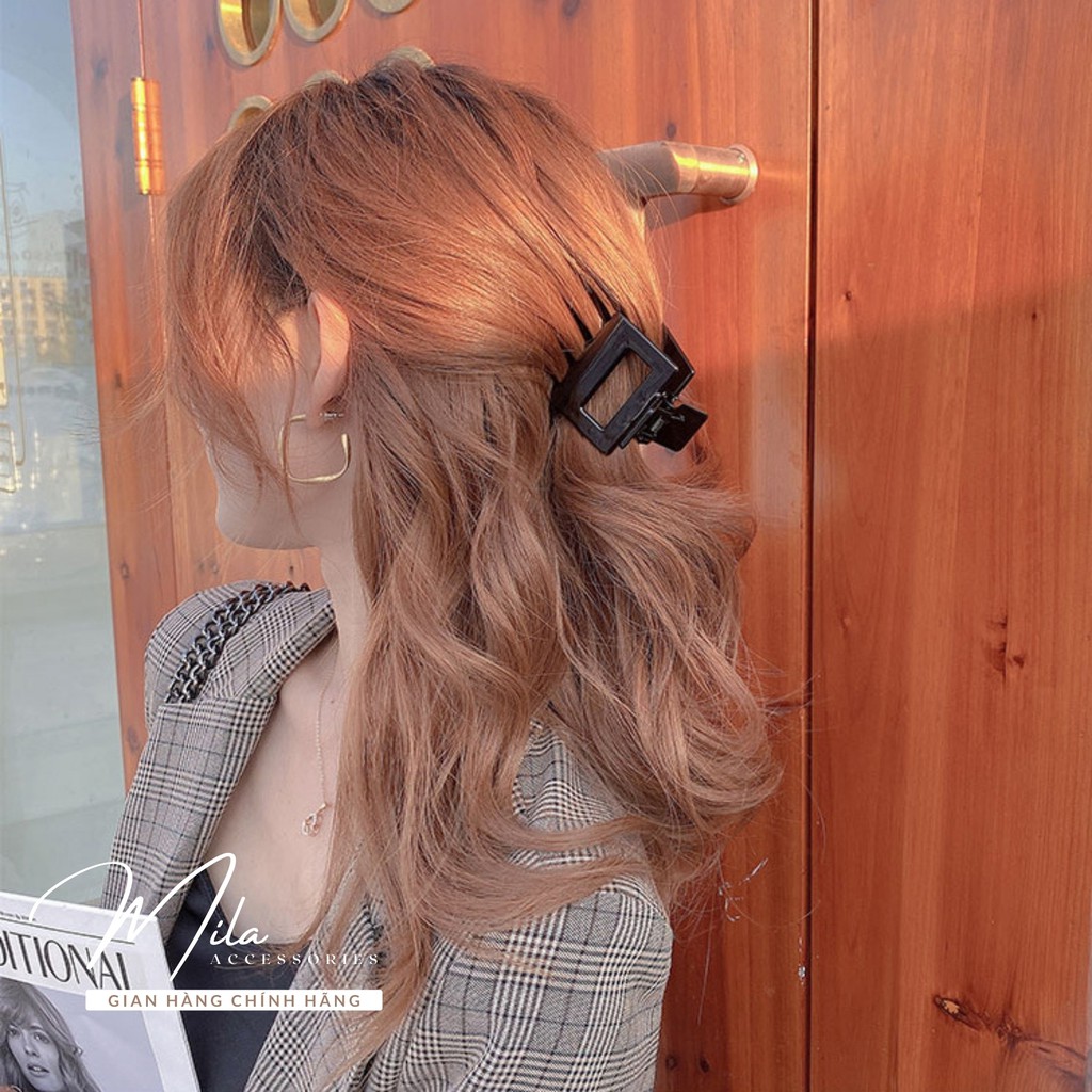 Kẹp tóc càng cua nữ Hàn Quốc MILA KT107 ❤️RẺ VÔ ĐỊCH❤️ nhựa Acrylic cao cấp màu sắc ngọt ngào Mila Accessories