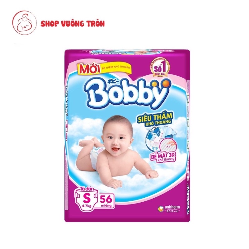 TÃ DÁN S80M TẶNG 4 MIẾNG BOBBY CÔNG NGHỆ MỚI LÕI NÉN SIÊU MỀM SIỂU MỎNG THẤM HÚT BẤT NGỜ