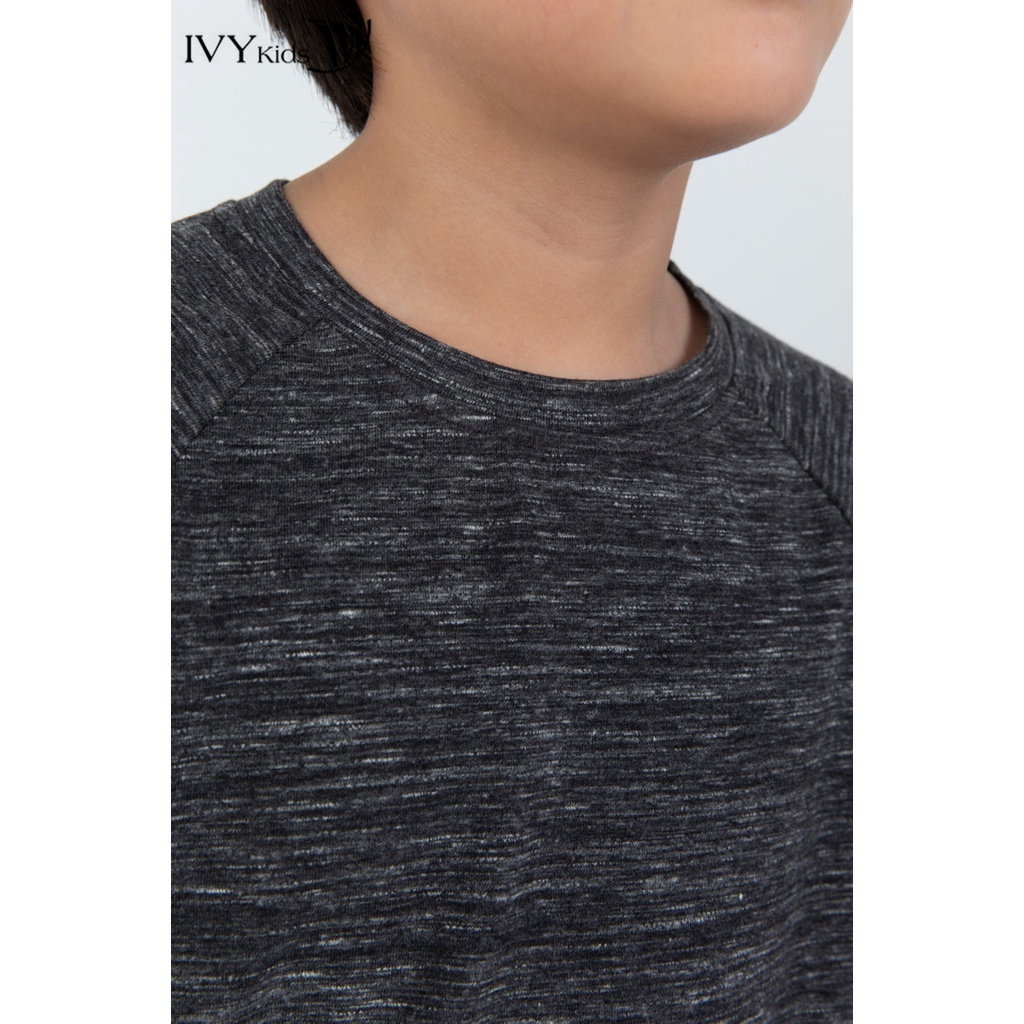 Áo thun tay dài bé trai IVY moda MS 58K1382