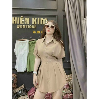 SET SƠ MI XẾP LY EO