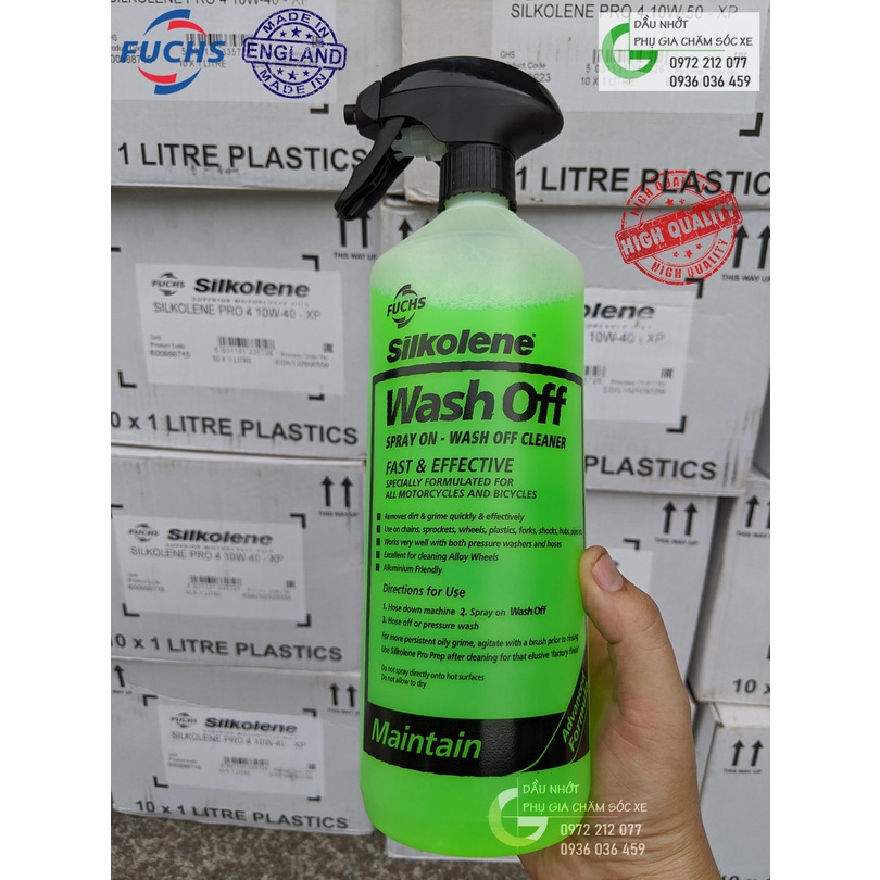 Nước tẩy rửa đa năng Fuchs Silkolene Wash Off 1L - tặng vòi xịt tiện dụng