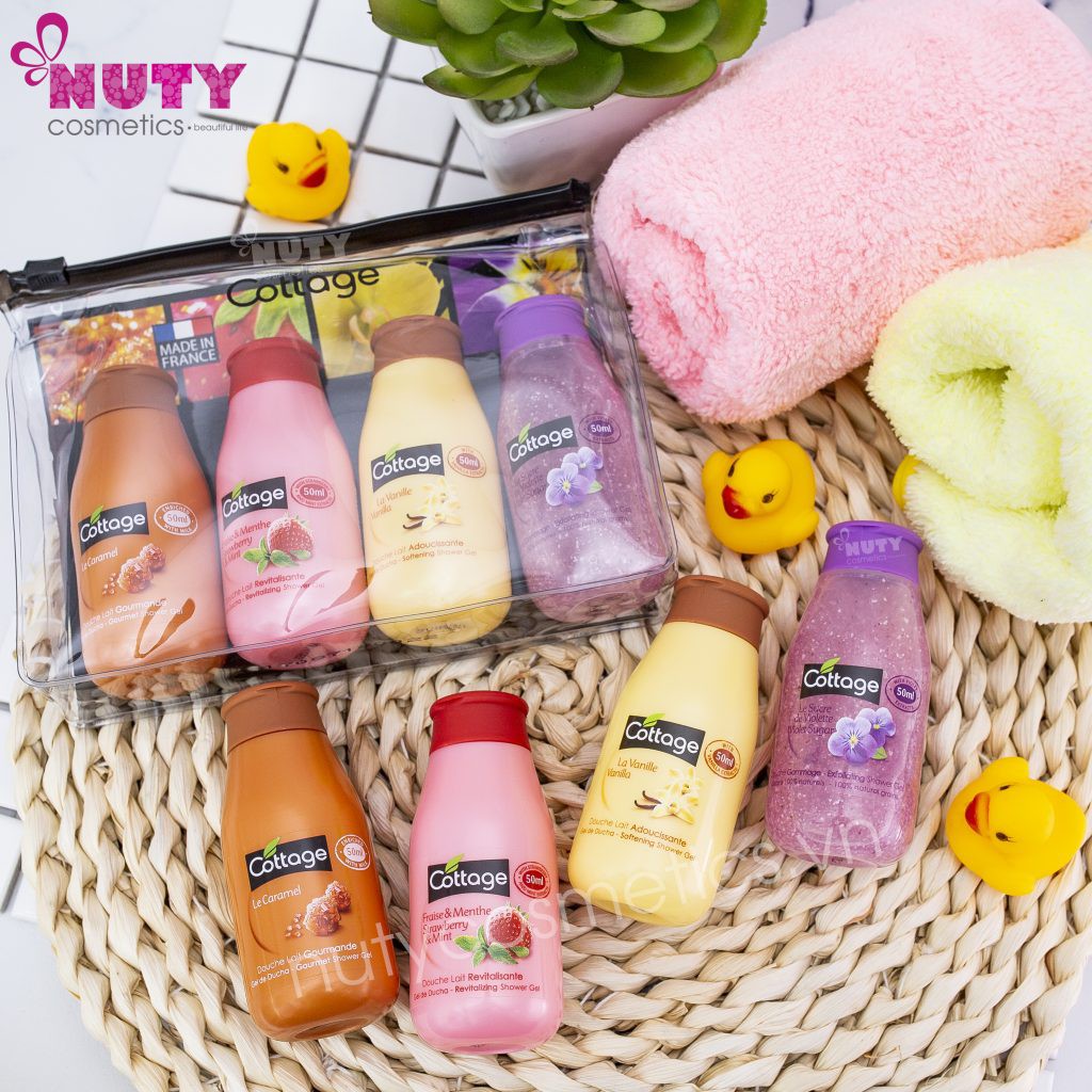 Set 4 Chai Sữa Tắm Mini 200ml