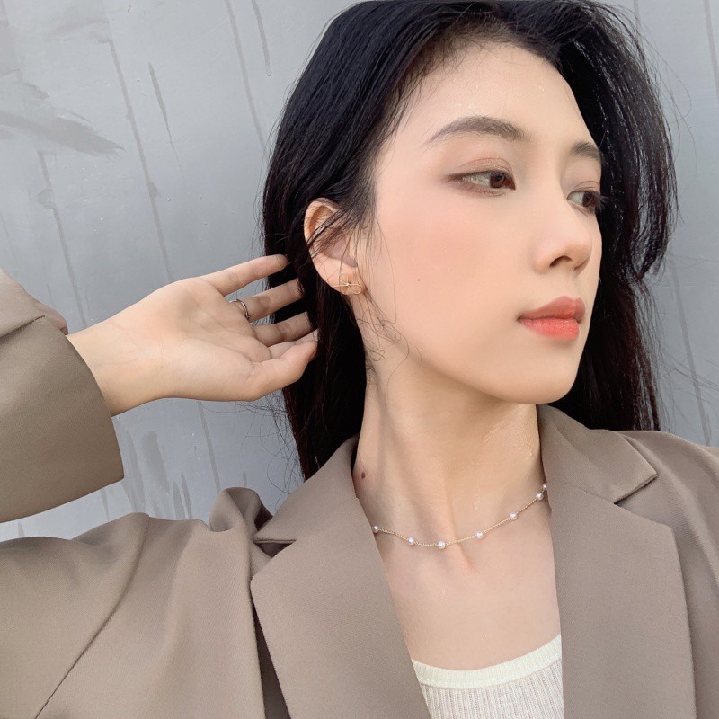Dây chuyền ngọc trai thời trang phong cách Hàn Quốc C89