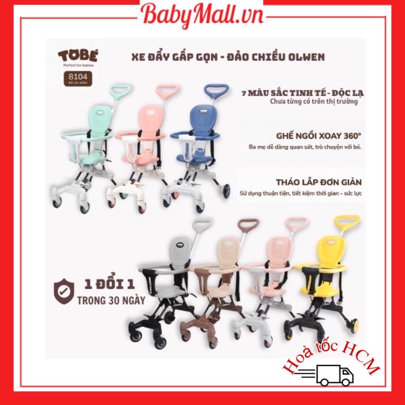 Xe đẩy gấp gọn OLWEN TOBÉ cho em bé xe gấp gọn siêu nhẹ cho bé từ 6-36 tháng