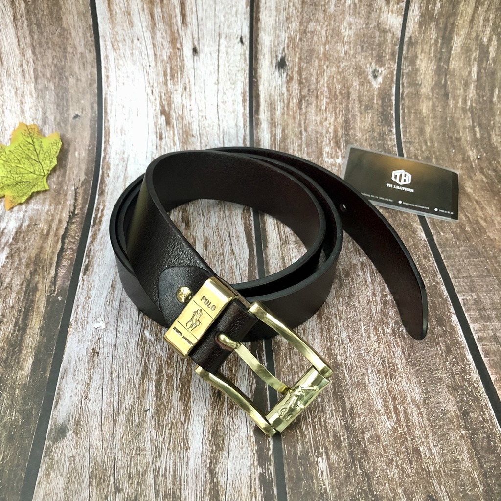 Thắt Lưng Nam Da Bò Nguyên Tấm Siêu Mềm, Dây Lưng Da Nam Loại 1 Khóa Kim Đồng Nguyên Khối, Dây Nịt Nam  - BH 24