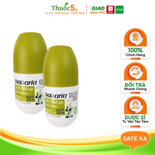 Babaria Deo Roll-on lăn khử mùi dưỡng da chai 50ml