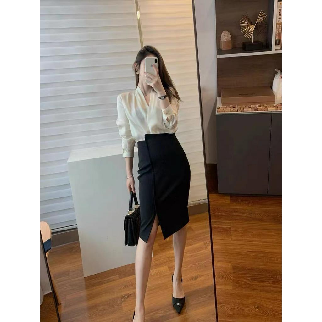 Áo Sơ Mi Mỏng Cổ V Dài Tay Thời Trang Mùa Hè Sành Điệu 6147