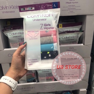 Quần Chip Calvin Klein cho bé Gái. 1 set 7 quần