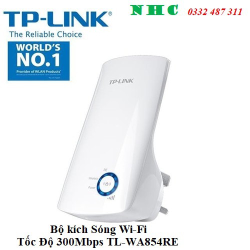 Bộ Mở Rộng Sóng, kích sóng WiFi Tốc Độ 300Mbps Tp-Link- WA 854RE - Hàng chính hãng đổi mới trong thời gian bảo hành