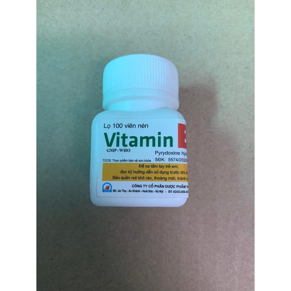 VITAMIN B6 - BỔ SUNG B6, GIẢM SUY NHƯỢC THẦN KINH, GIẢM NÔN NGHÉN CHO PHỤ NỮ MANG THAI