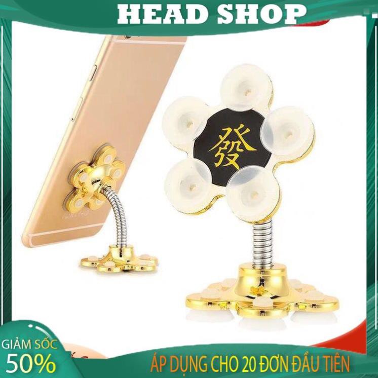 Giá đỡ điện thoại hình cánh hoa hút chân không siêu dính xoay 180 độ mã GĐH HEADSHOP