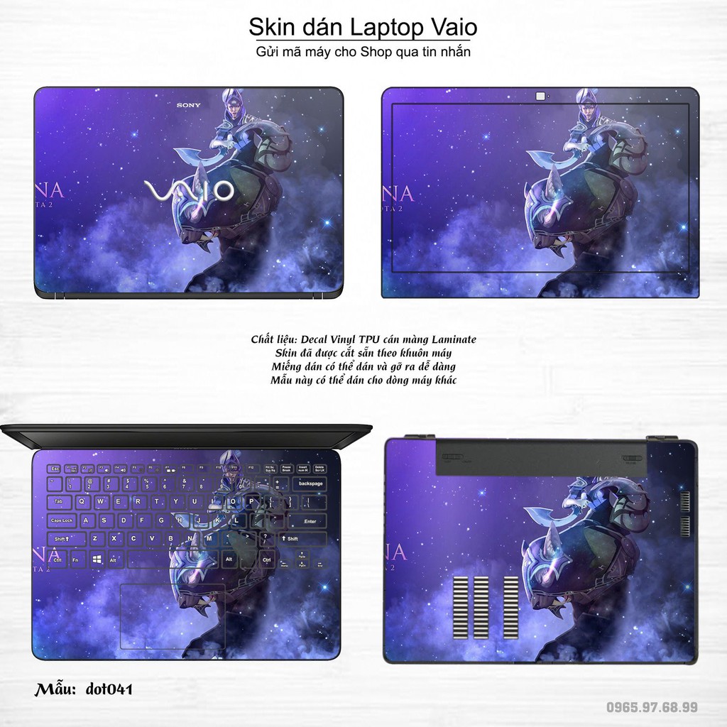 Skin dán Laptop Sony Vaio in hình Dota 2 _nhiều mẫu 7 (inbox mã máy cho Shop)