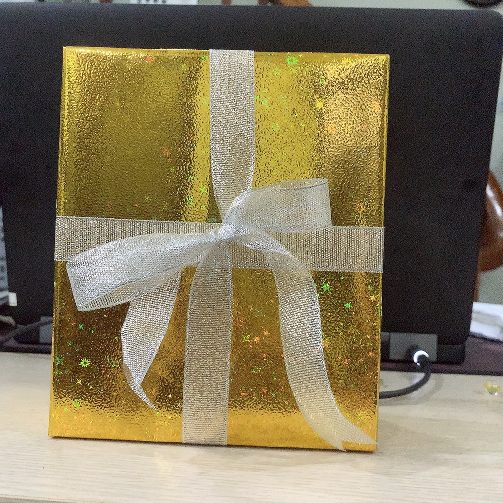 Hộp quà trang trí gốc cây thông Noel