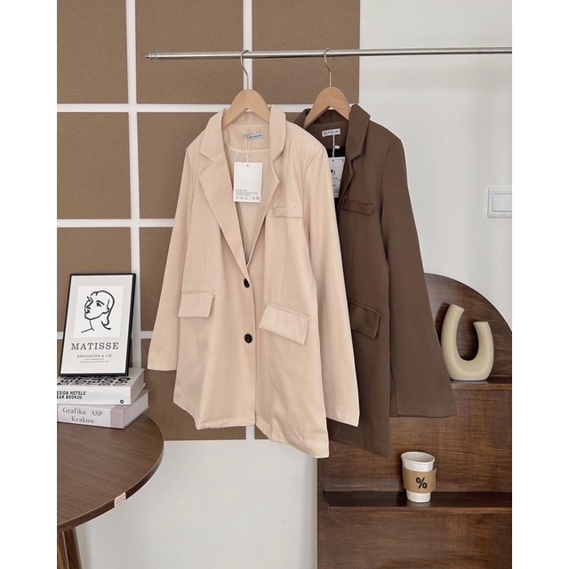 ÁO VEST / BLAZER 2 LƠP FORM DÀI STYLE ULZZANG (Ảnh thật/ Video)
