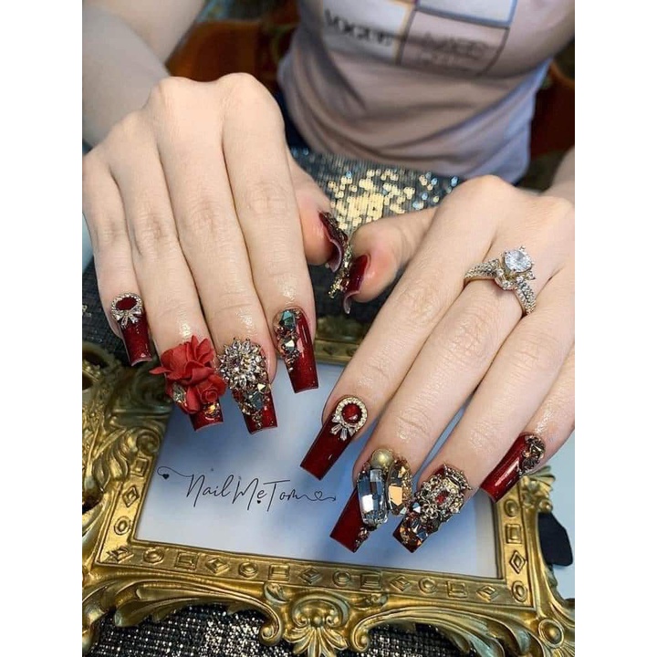 Sơn gel Vandonnie chính hãng màu đỏ tuyết 15ml