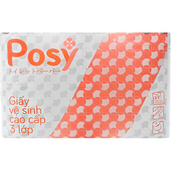 10 bịch giấy vệ sinh posy 6 cuộn