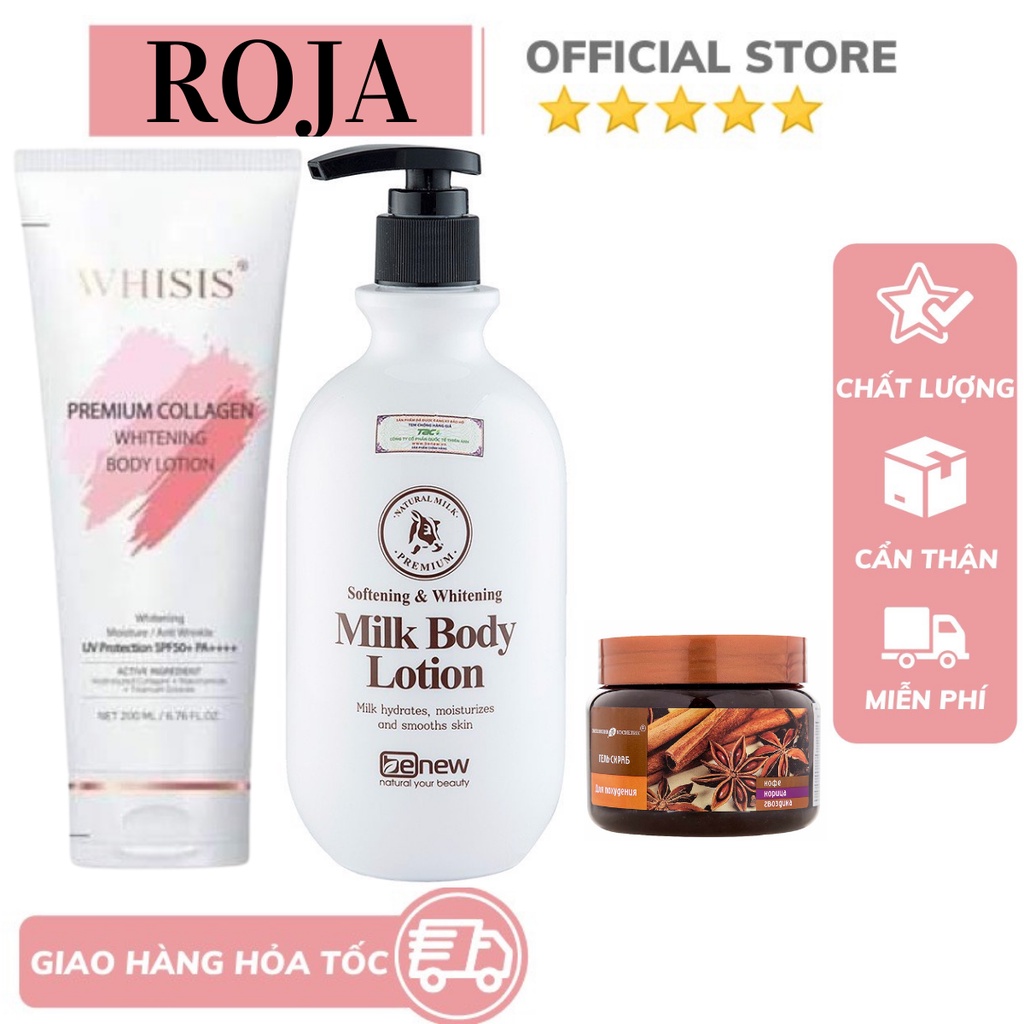 KEM DƯỠNG BODY WHISIS TRẮNG DA SPF 50+ PDA++++(200ML) RojaOfficialStore