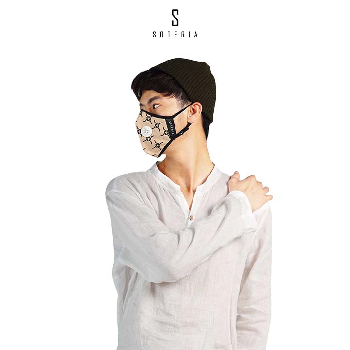 Khẩu trang tiêu chuẩn Quốc Tế SOTERIA Signature ST139 - Bộ lọc N95 BFE PFE 99 lọc đến 99% bụi mịn 0.1 micro- Size S,M,L